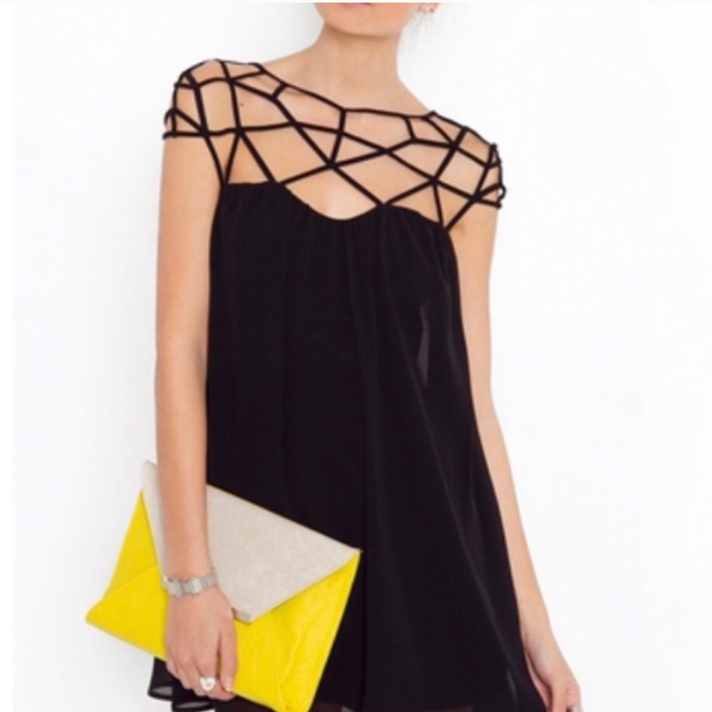 🛍NEW🛍 Naked Zebra Cage Dress {Navy Blue}